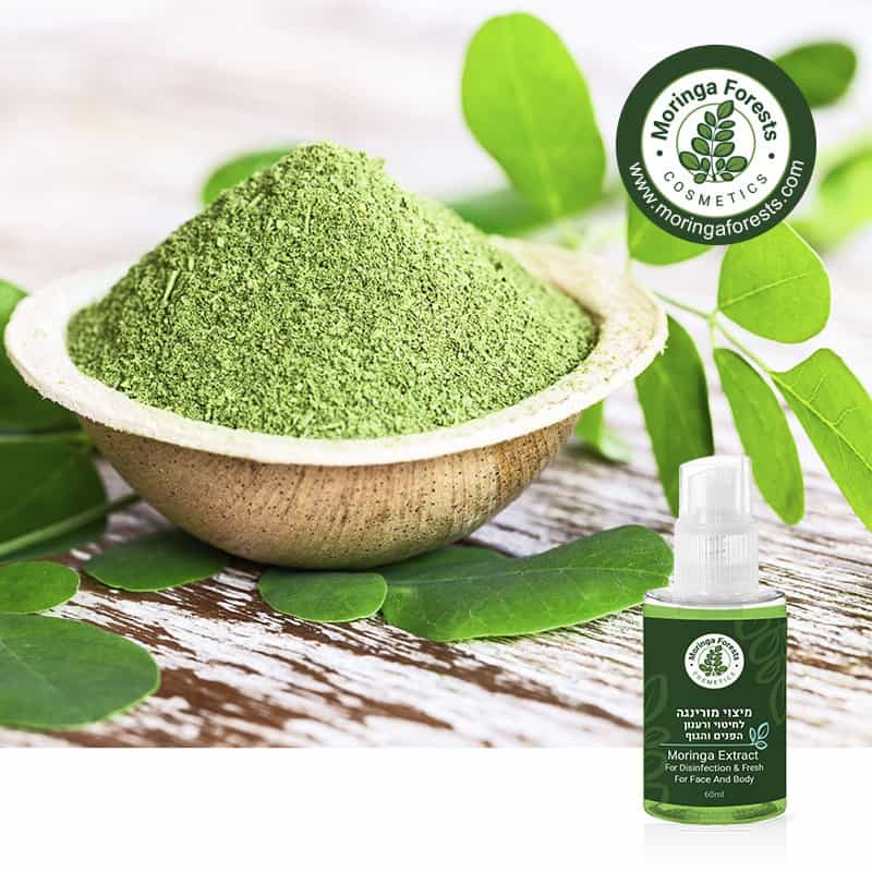 Moringa Extract for Face and Body | תרסיס הפלא ממיצוי מורינגה לחיטוי, ניקוי ורענון העור